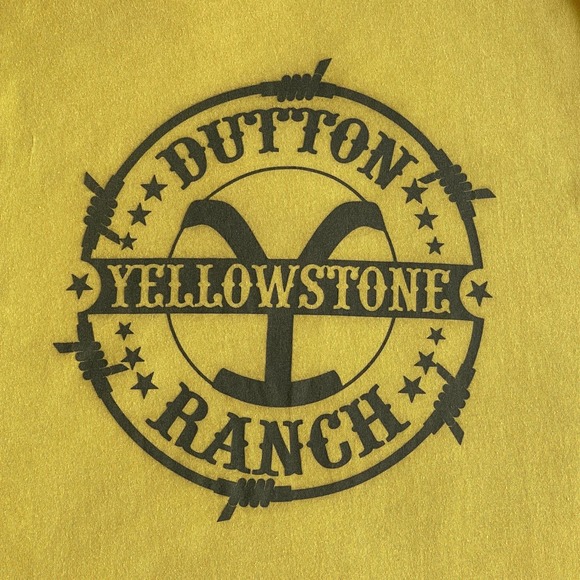 Bella Canvas Yellowstone Shirt Womens Plus Size 2X XXL Yellow Dutton Ranch - Picture 3 of 10